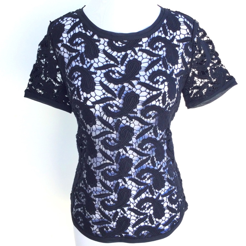 117. LOFT Petite Lace Top